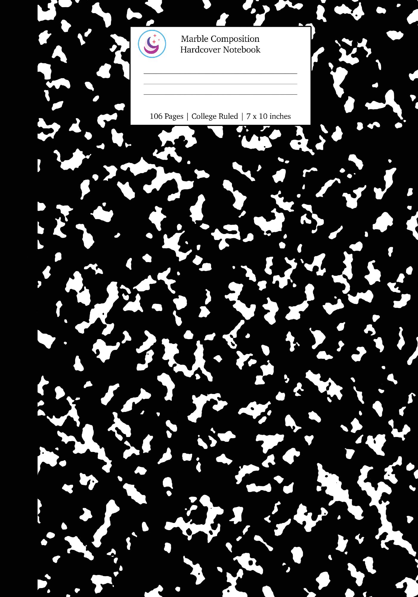 Marble Composition Hardcover Notebook College Ruled