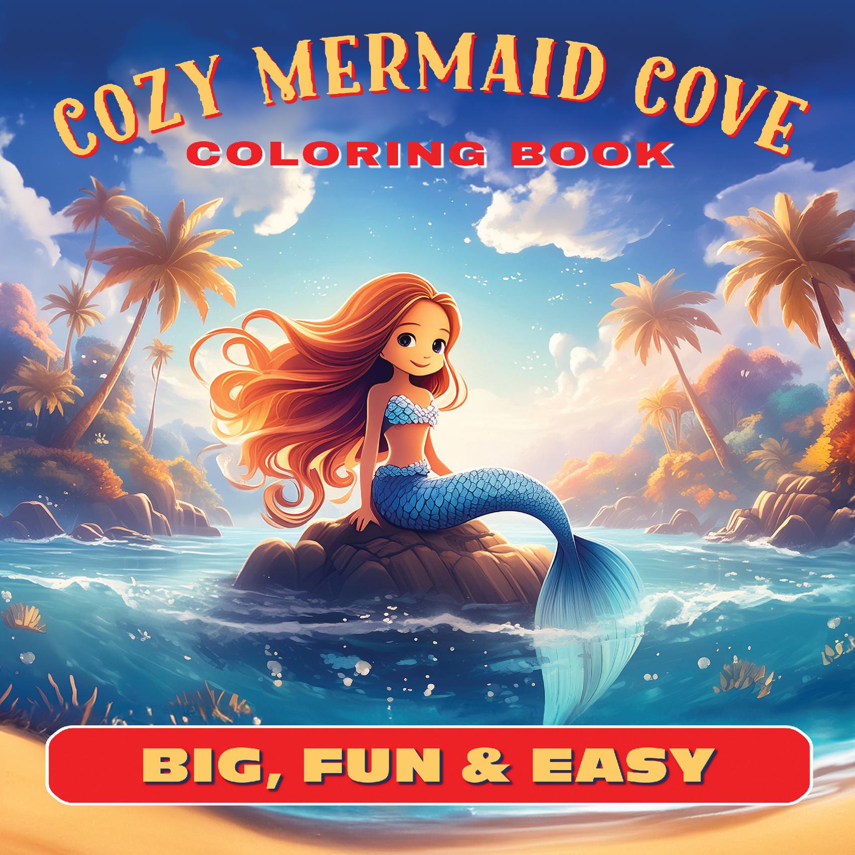 Cozy Mermaid Cove Coloring Book