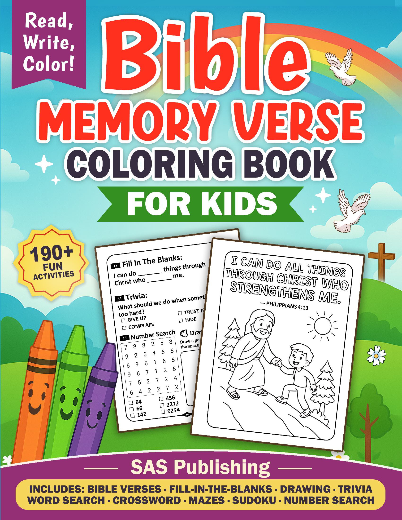 Bible Verse Coloring Book for Kids
