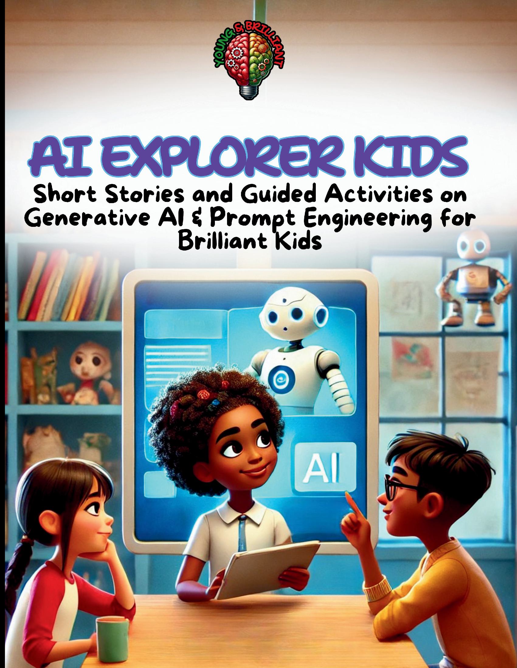 AI Explorer Kids: Short Stories and Guided Activities on Generative AI & Prompt Engineering for STEAM Kids Age 8 - 12